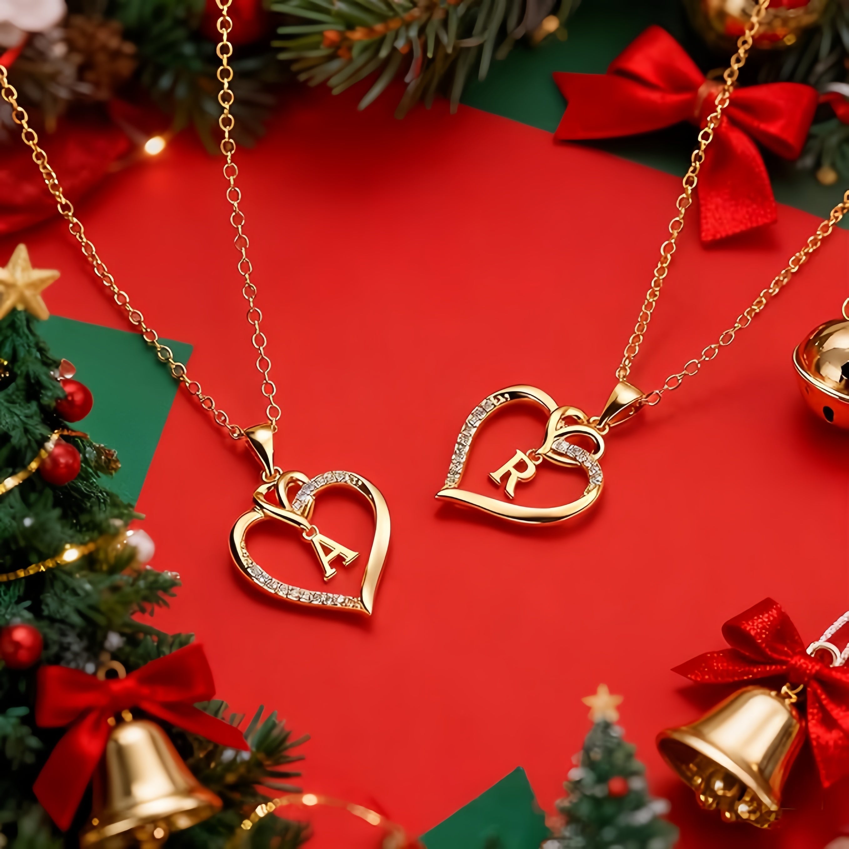 Collana con Cuore di Zirconia e Iniziale