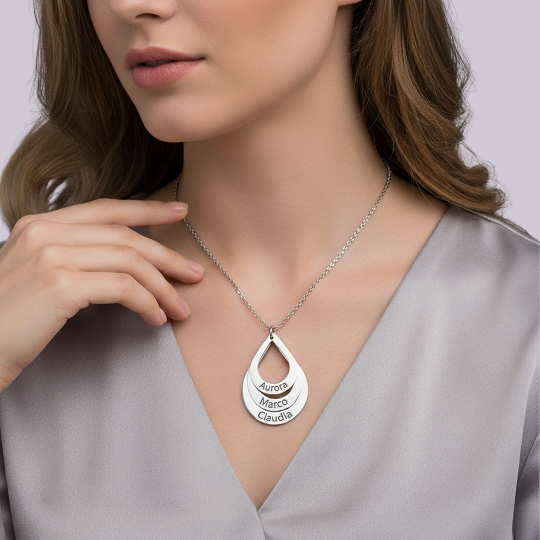 Goccia d’Amore - Collana Incisa