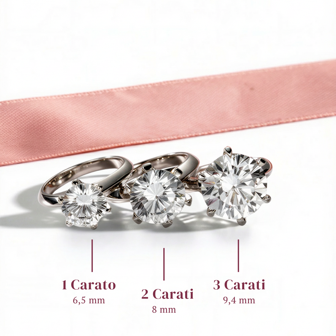 Solitario in Argento 925®