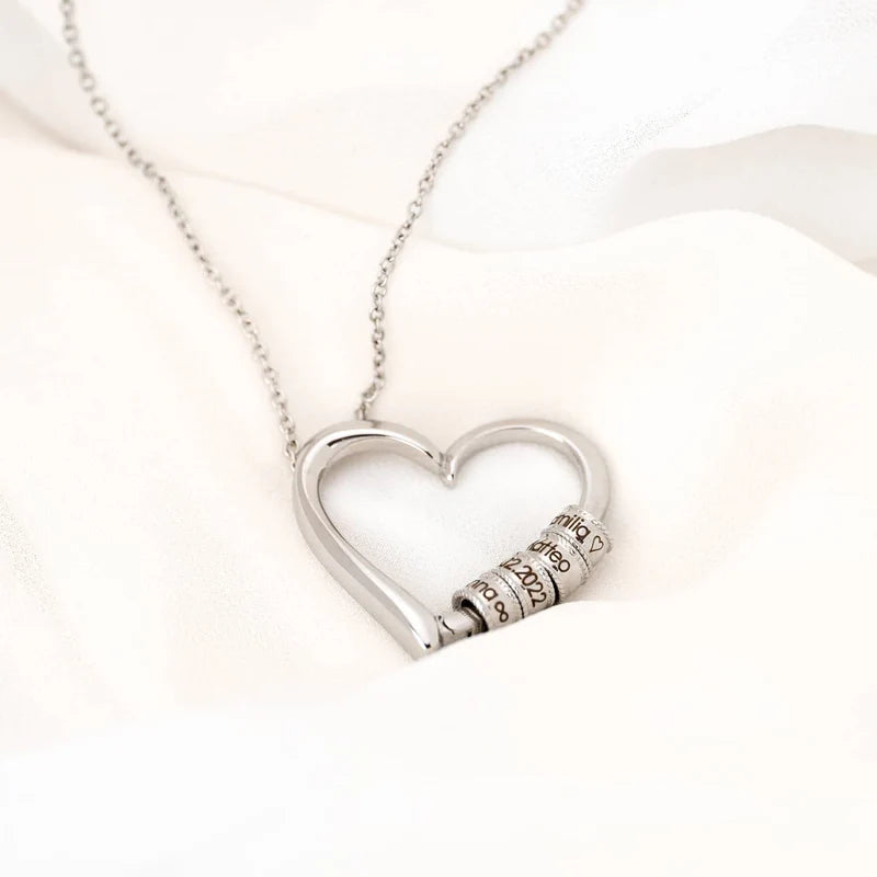 Cuore d’Amore - Collana con Charms Incisi
