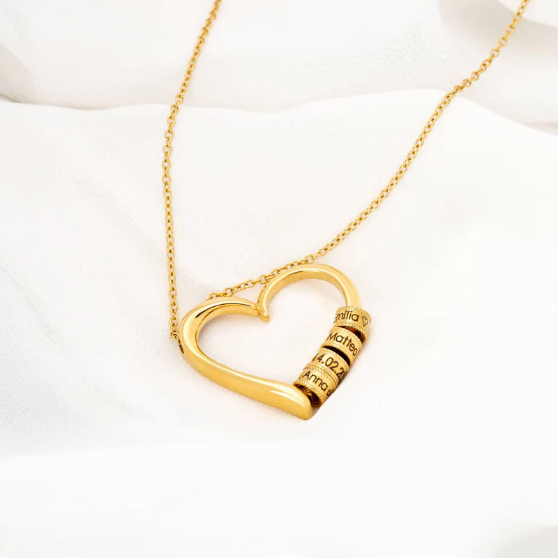 Cuore d’Amore - Collana con Charms Incisi