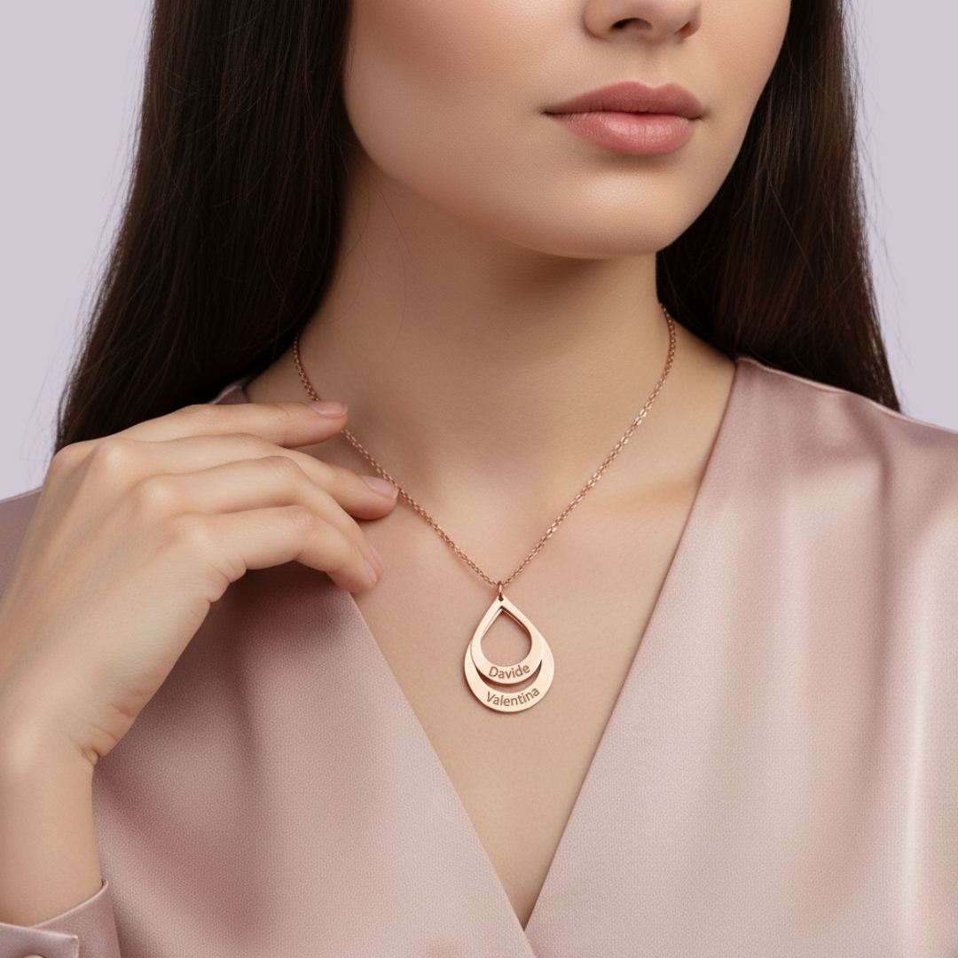 Goccia d’Amore - Collana Incisa