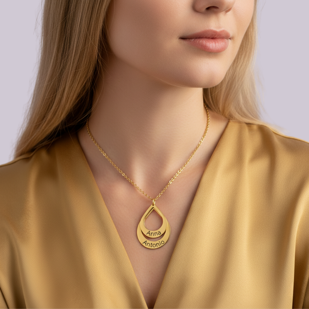 Goccia d’Amore - Collana Incisa