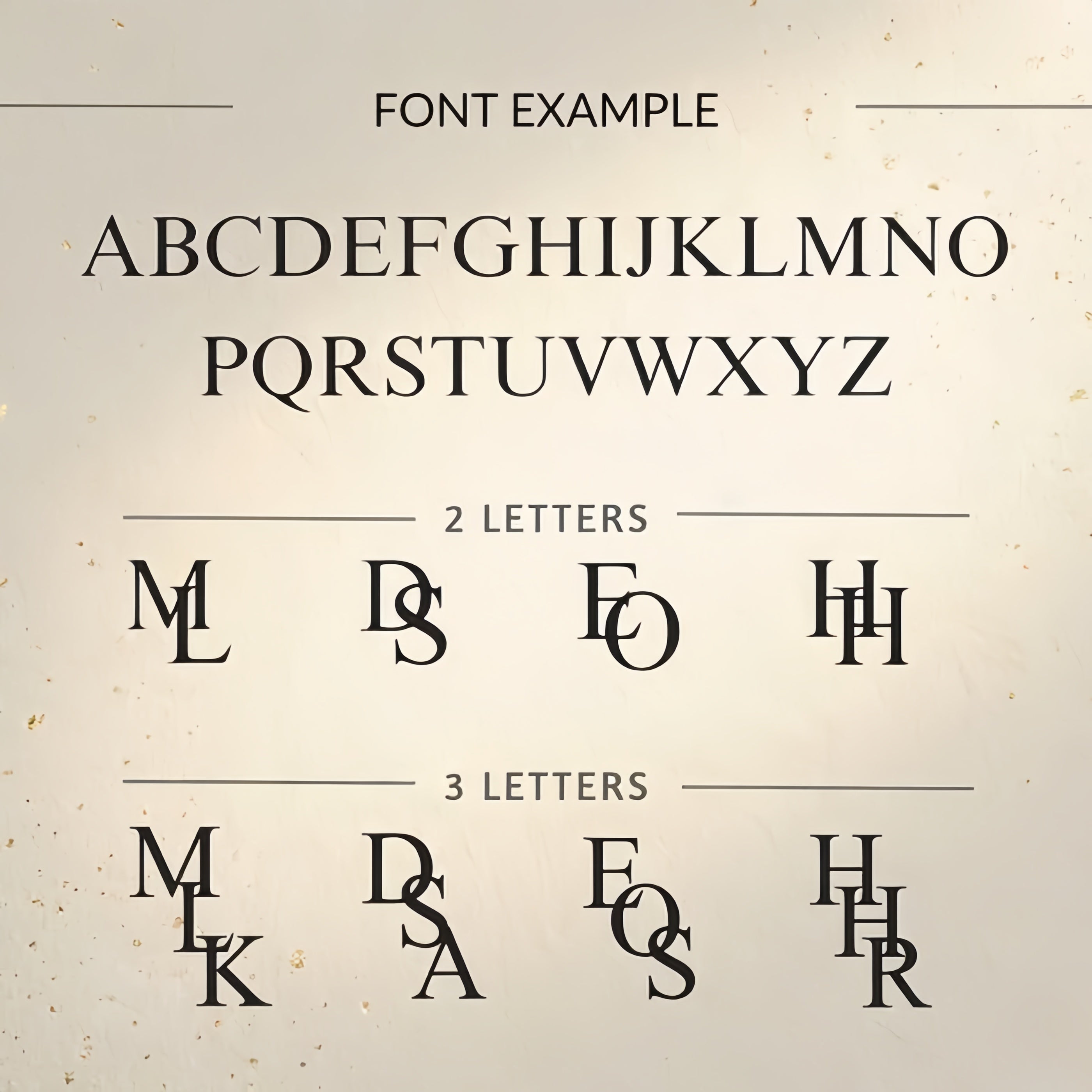 Collana con Iniziali Intrecciate