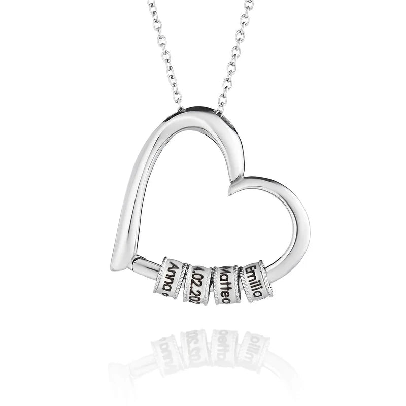 Cuore d’Amore - Collana con Charms Incisi