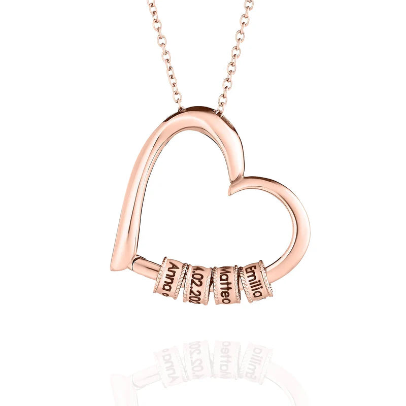 Cuore d’Amore - Collana con Charms Incisi