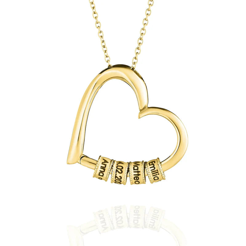 Cuore d’Amore - Collana con Charms Incisi