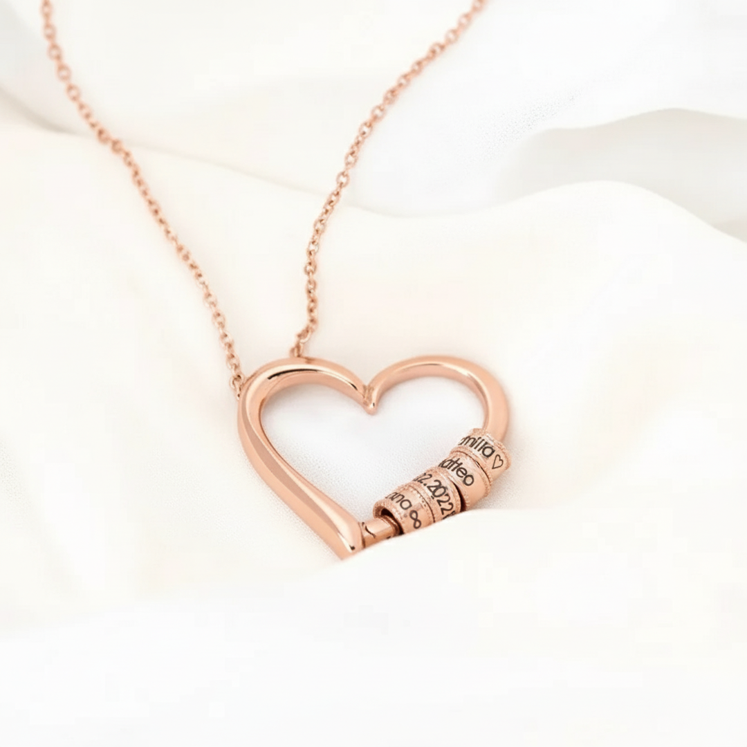 Cuore d’Amore - Collana con Charms Incisi