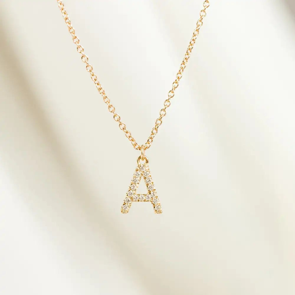 Collana Lettera di Zirconia